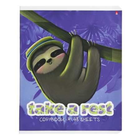 Notebook of 48 sheets in the Caribbean Lanvers cage, covered cardboard, matte lamination Soft Touch, mix-3