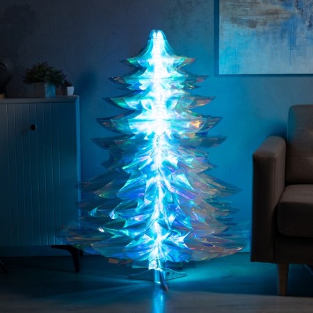 LED figure "Christmas tree" 100 × 130 × 100 cm, plastic, control from the application, USB, glow RGB-2