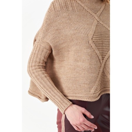 Female jumper, size 48, beige color-7