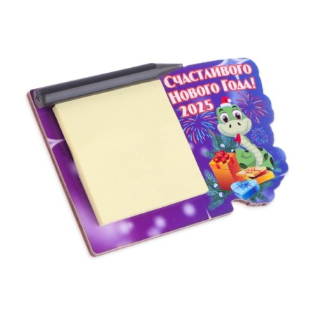 Magnet with a block for recording "Happy New Year!" Symbol of the year, gift-1