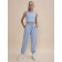 Pants for girls, height 140 cm, blue color