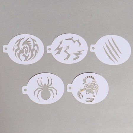 Stencils for makeup "Boys" 15 sheets, reusable-6