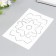 Plastic stencil "Flower" 24x16 cm