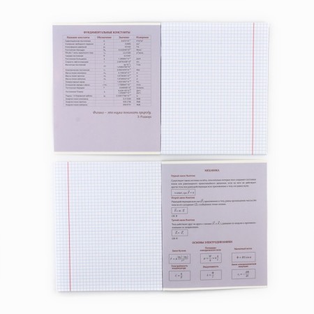 Subject notebook A5, 48 liters on the paper clip "Silhouette. Physics" Soft Tach Lam, Uh Lak-2