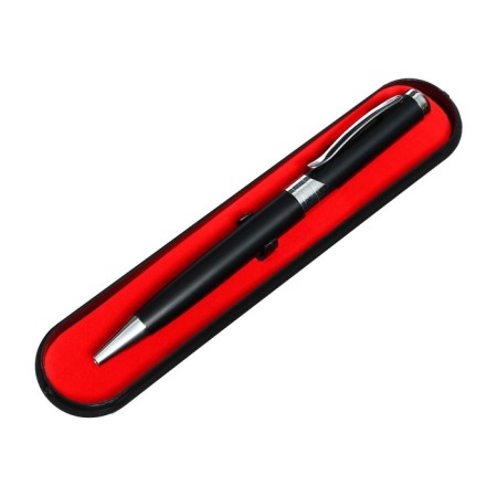 Gift handle, ball "business" in a plastic case, rotary, black with silver inserts-4
