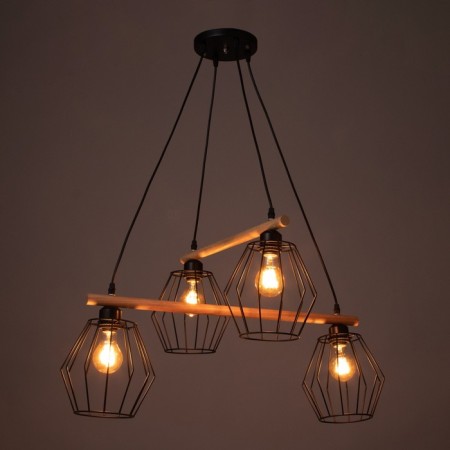 Lamp 2097/4BK E27 40W Black 70x50x90 cm BayerLux-2