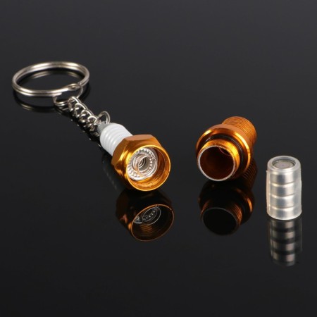 Cartage key key, a candle with a flashlight, golden-3