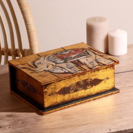 Casket "Elephant" 24x18x9 cm-5