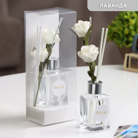 Aromatic diffuser with a “classic” flower, 50 ml, lavender, “wealth of aroma”