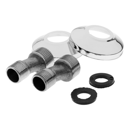 Bath mixer Zein Z3849, single -leaf, pour 30 cm, shower set, watering can 5 dir, chrome-10