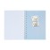 Notebook Gift Book on the comb 80l, line, color block, PVC cover 3D Bear (17.6x13.5cm) 105