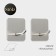 Self -adhesive hooks Stölz “Classic”, 2 pcs, square, 4.5 × 4.5 × 3 cm, chrome