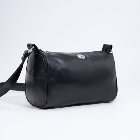 Bag Cross-Bodi with a zipper, black color-2