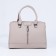 Lightning tout bag, outer pocket, long belt, light-beige color
