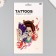 Tattoo on the body color "Beauty inside" 26.1x14.6 cm