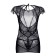 Candy Girl dress with an open back and thong, black, size OS
