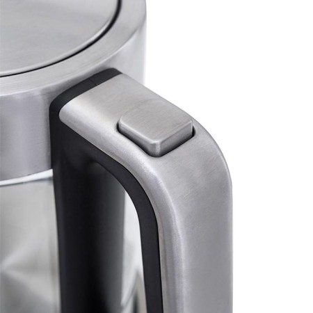 Electric kettle KitFort KT-617, glass, 1.5 l, 2200 W, auto shutdown, silver-3
