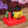 Plastic pendulum from the solar battery "Cat Mani-Neko with a tree" Black 8x10x6 cm