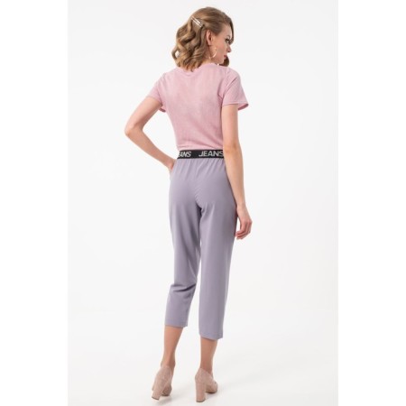 Female trousers, size 44, gray color-6