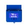 Mail box without a lock (with a loop), horizontal "letter", blue