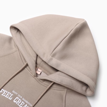 Female sweatshirt, brown color, size 42-46 (One size)-4