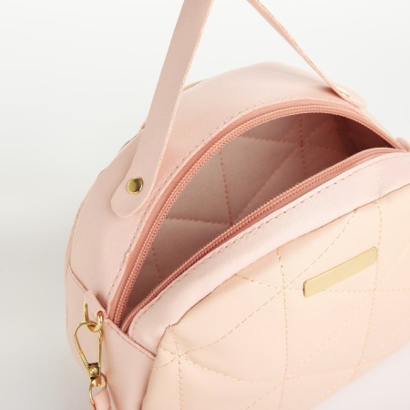 Bag Cross-Bodi with a zipper, pink color-5