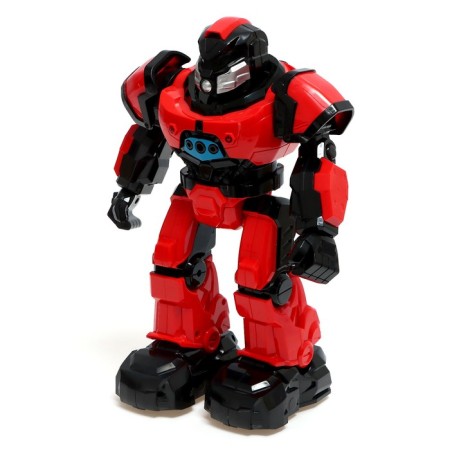 Robot radio -controlled "Technobot", 2 remote controls, gestures, with a battery, red color red-1