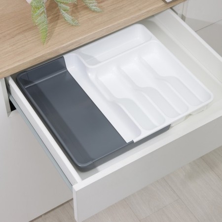Sliding tray, white/anthracite color-5