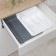 Sliding tray, white/anthracite color