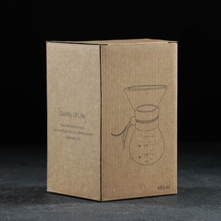 Kemax for Columbus Coffee, 400 ml, 13 × 11 × 17 cm, glass, transparent-9