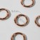 Karabin ring, d = 20/28, thickness - 4 mm, 5 pcs, color pink gold