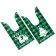 Polyethylene gift package with ears "green cage", 13 x 23 cm
