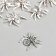 Decor Metal "Spider" 2.5x2.2 cm