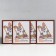 Set of photo frames MDF "OfficeSpace" 30x40 cm, 4 pcs, Italian walnut (plastic screen)