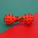 The food toy "New Year's bone" for dogs, red, 12 cm