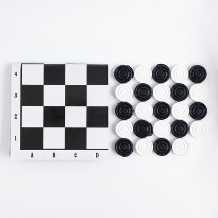 Board game of checkers "for every day", checkers plastic, field cardboard, 31 x 31 cm-1