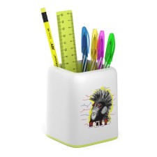 Set of desktop Erichkrause Forte Punky Monkey, 6 items, white with a yellow insert