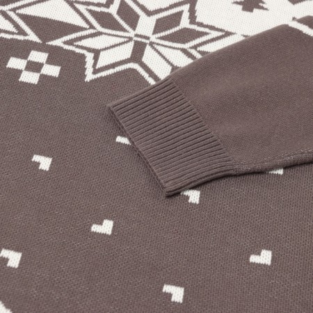 New Year. Knitted children's kaptan scandinavia size 34 (122-128 cm), gray-2