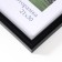 Photo frame Plastic "Gamma" 21x30 cm, black with silver