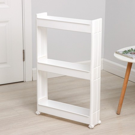 Flooring 3-section, on wheels, white color-1