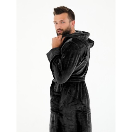 Male robe, size 52, black color-2