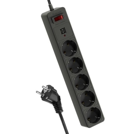 Extension cord with network filter space FKSM3M-5G (b) USB, 5x3m, 10a, IP20