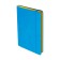 Leduced Diary A5, 140l, Cage, leatherette, elastic band, yellow cut, blue