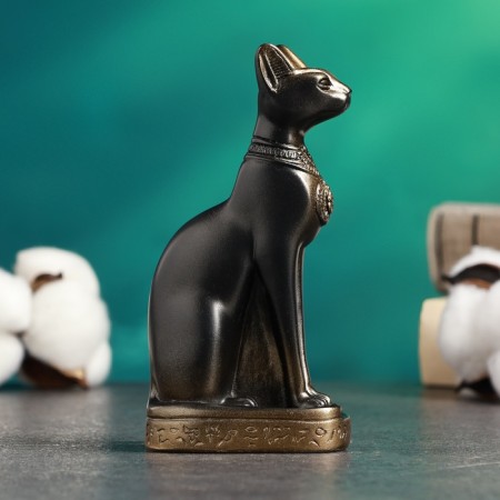Figure "Cat of Egyptian" bronze, 7x14x5cm-3