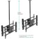 Black Black Black 32 "-80" Max.12kg Ceiling Tilt Crill Crane
