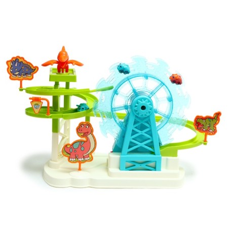 Developing toy "slide of dinosaurians", light and sound effects-1