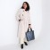 Luggage bag, external pocket, long belt, gray-blue color