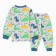 Pajamas for boys, gray/dino color, height 104 cm