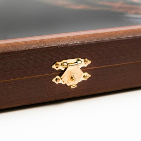 Wooden backgammon large, board game "Tiger", 60 x 60 cm, with checkers-4