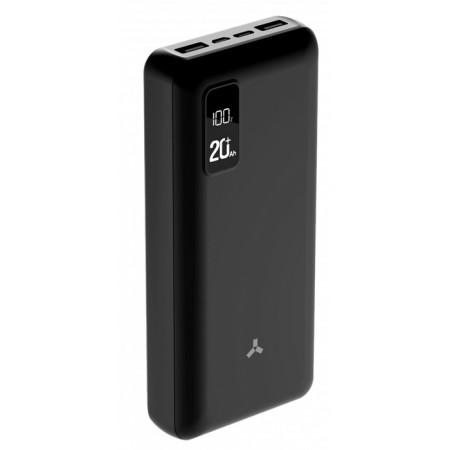External Accesstyle Winter 20pd, 20,000 mAh, 2 usb, 2.1 a, display, black